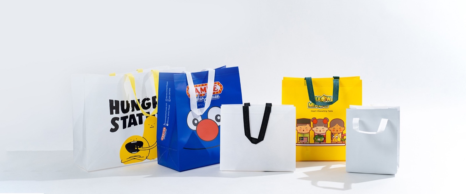 Laminated non woven bags printed in full colour with customer branding